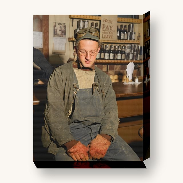 A 12 by 16 gallery-wrapped canvas